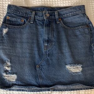 Women’s Levi’s High Rise Denim Mini Skirt